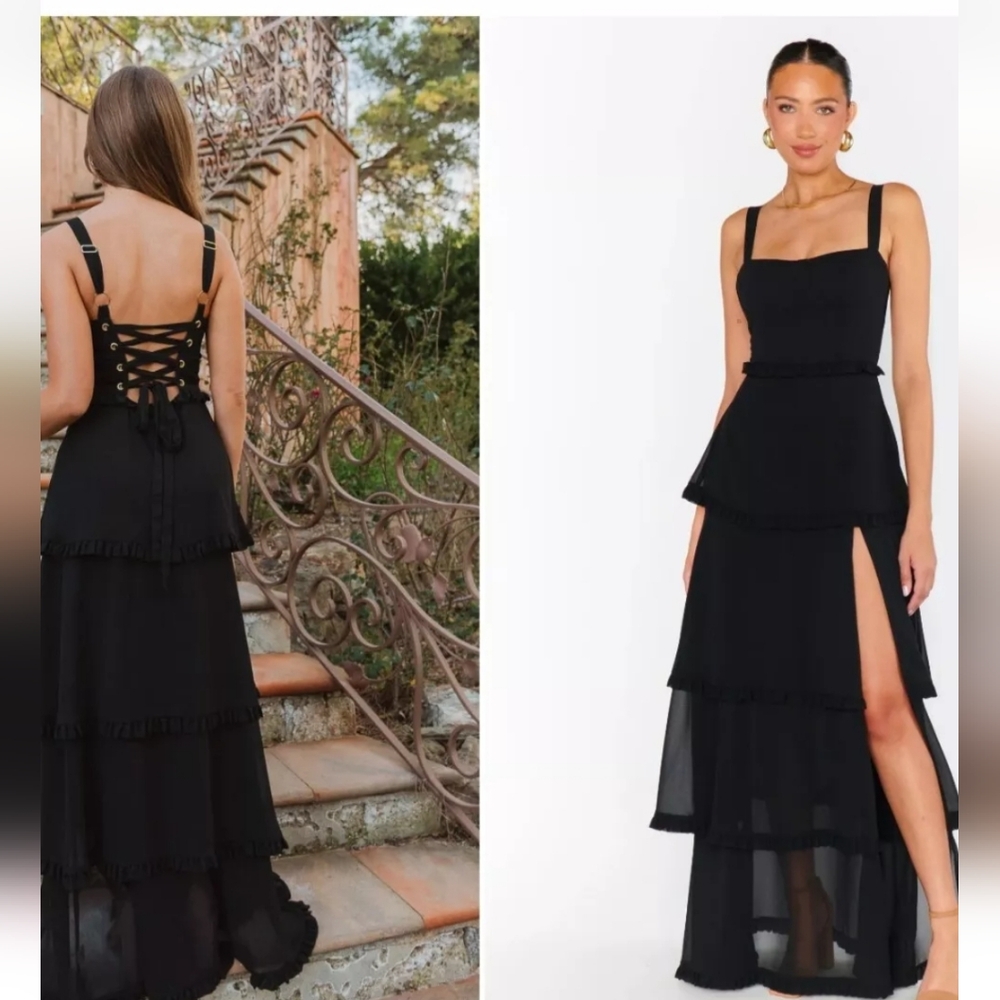 NWOT Show Me Your MUMU Black Lady Corset Dress XL